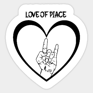 Love of piace Sticker